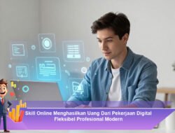Skill Online Menghasilkan Uang Dari Pekerjaan Digital Fleksibel Profesional Modern