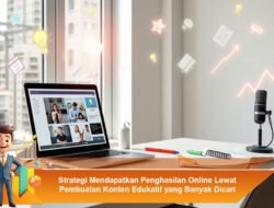Strategi Mendapatkan Penghasilan Online Lewat Pembuatan Konten Edukatif yang Banyak Dicari