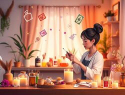 Bisnis Rumahan Pembuatan Lilin Aromaterapi Yang Sangat Cantik Untuk Hiasan Kamar